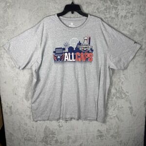 FANATICS WASHINGTON CAPS "Stanley Cup‎ Champs Tee" MEN'S GREY T-SHIRT 4XL